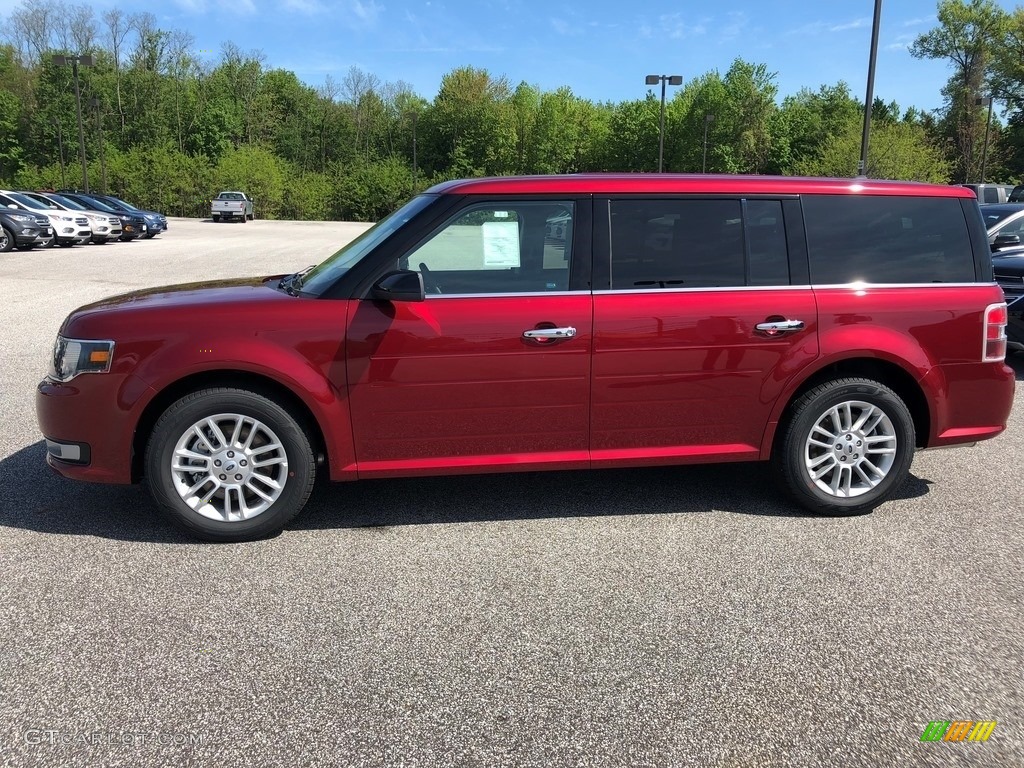 2018 Flex SEL AWD - Ruby Red / Charcoal Black photo #2