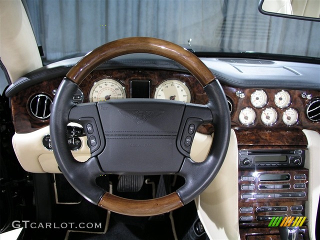 2007 Bentley Azure in Beluga/Cotswold Pinstripe / Cotswold /Beluga/Burr Walnut Veneer, Wood Steering Wheel 2007 Bentley Azure Standard Azure Model Parts