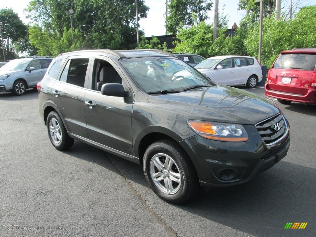 2011 Santa Fe GLS - Black Forest Green / Gray photo #4