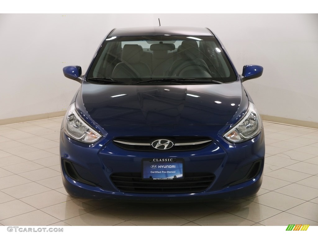 2016 Accent SE Sedan - Pacific Blue / Gray photo #2