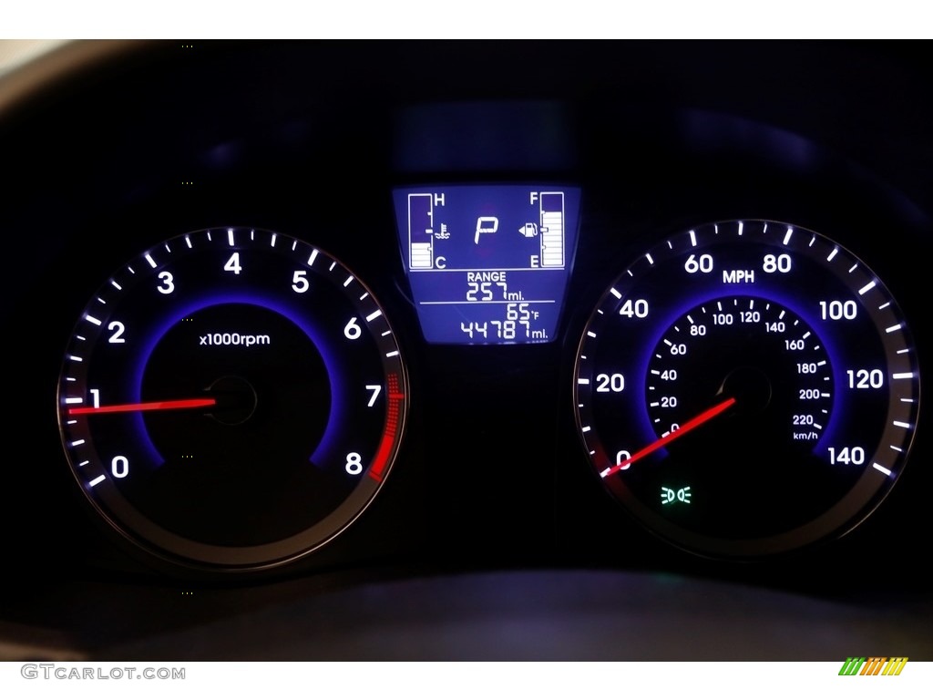 2016 Accent SE Sedan - Pacific Blue / Gray photo #7