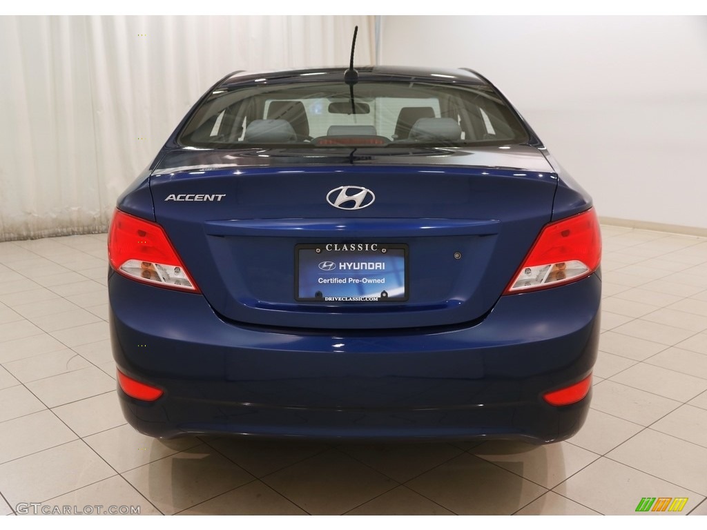 2016 Accent SE Sedan - Pacific Blue / Gray photo #14