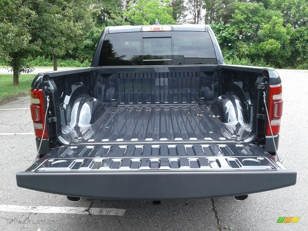 2019 1500 Laramie Crew Cab 4x4 - Maximum Steel Metallic / Mountain Brown/Light Frost Beige photo #14