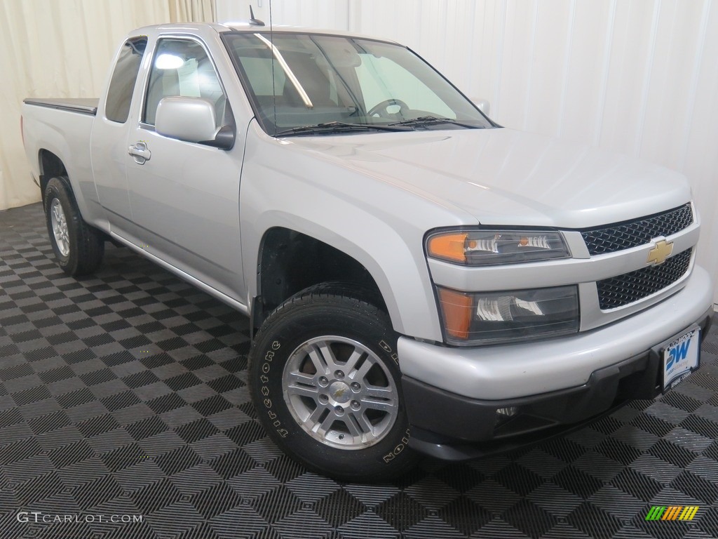 2012 Colorado LT Extended Cab 4x4 - Sheer Silver Metallic / Ebony photo #4