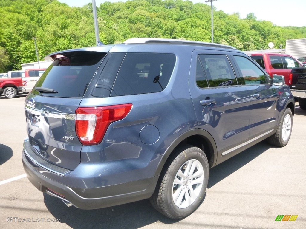 2018 Explorer XLT 4WD - Blue Metallic / Ebony Black photo #2