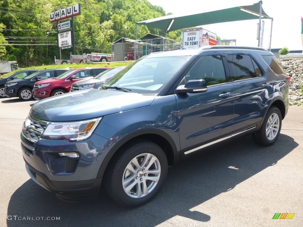 2018 Explorer XLT 4WD - Blue Metallic / Ebony Black photo #5