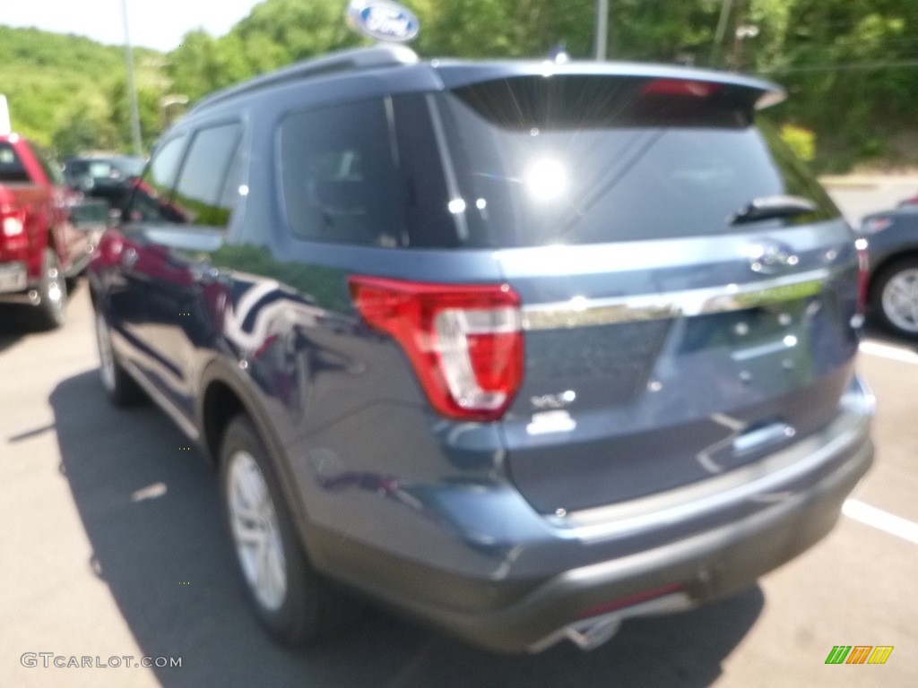 2018 Explorer XLT 4WD - Blue Metallic / Ebony Black photo #6