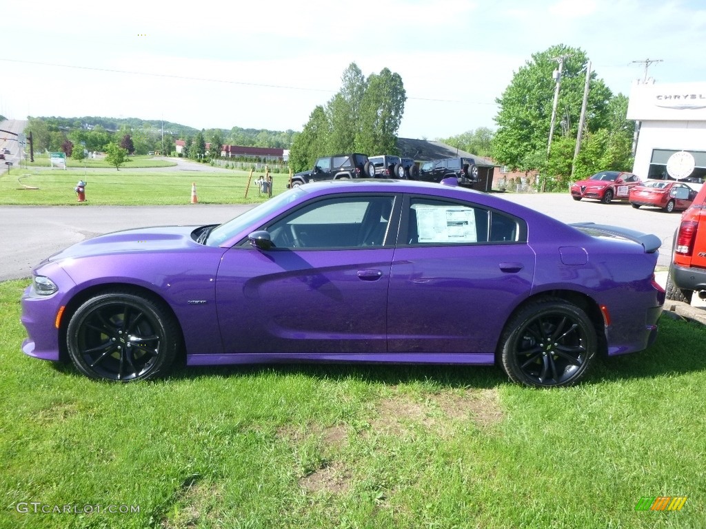 2018 Charger R/T - Plum Crazy Pearl / Black photo #2