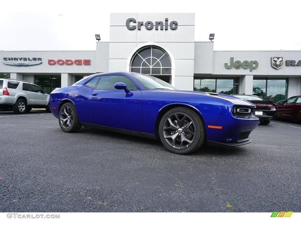 2018 Challenger SXT - IndiGo Blue / Black photo #1