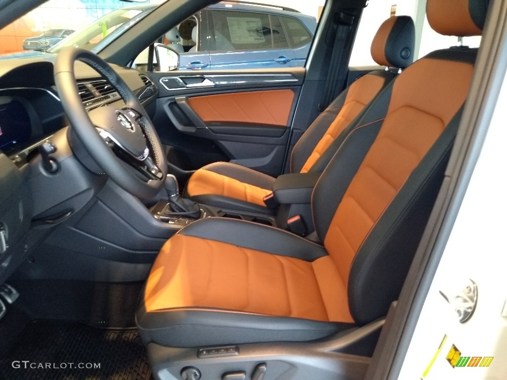 Safrano Orange/Black Interior 2018 Volkswagen Tiguan SEL Premium 4MOTION Photo #127318154