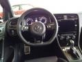2018 Volkswagen Golf R Titan Black Interior Steering Wheel Photo