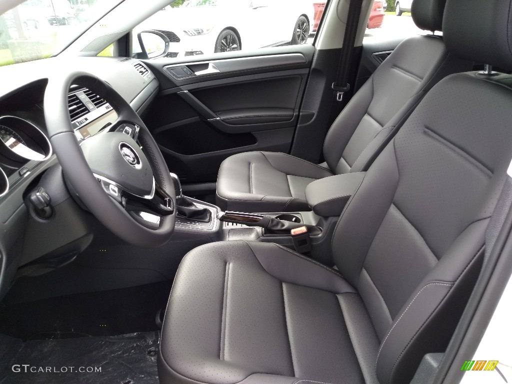 Titan Black Interior 2018 Volkswagen Golf SportWagen SE Photo #127318934