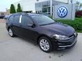 2018 Deep Black Pearl Volkswagen Golf SportWagen S  photo #2