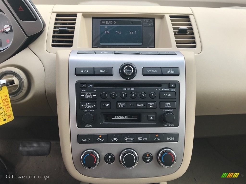 2007 Murano SE AWD - Glacier Pearl White / Cafe Latte photo #17