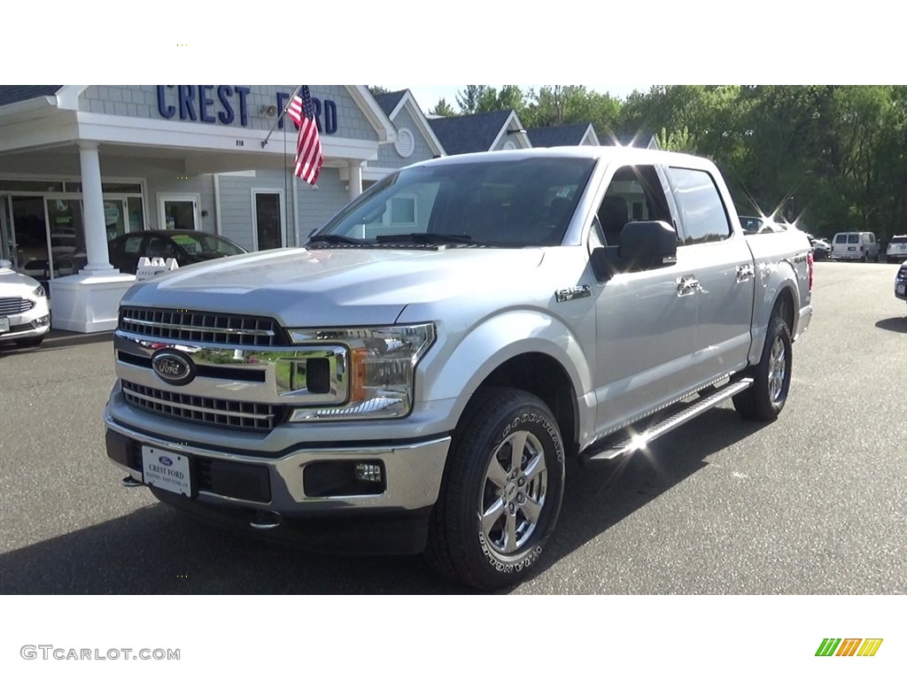 2018 F150 XLT SuperCrew 4x4 - Ingot Silver / Earth Gray photo #9