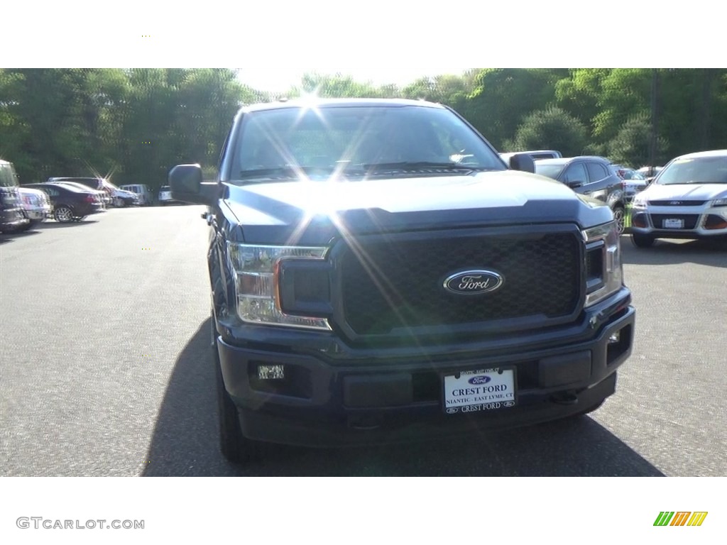 2018 F150 STX SuperCab 4x4 - Blue Jeans / Black photo #5