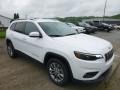 2019 Bright White Jeep Cherokee Latitude Plus  photo #7