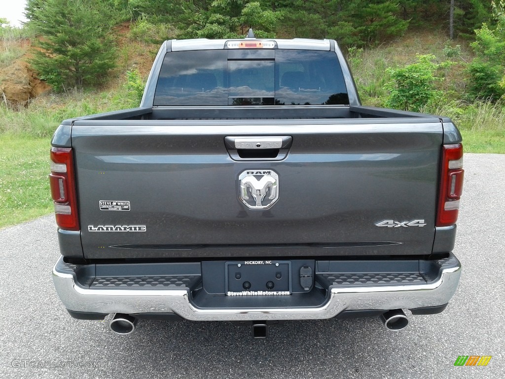 2019 1500 Laramie Crew Cab 4x4 - Granite Crystal Metallic / Mountain Brown/Light Frost Beige photo #7