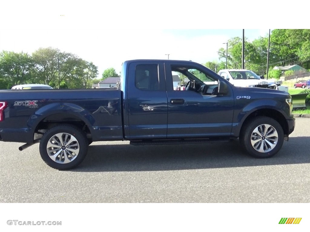 2018 F150 STX SuperCab 4x4 - Blue Jeans / Black photo #26