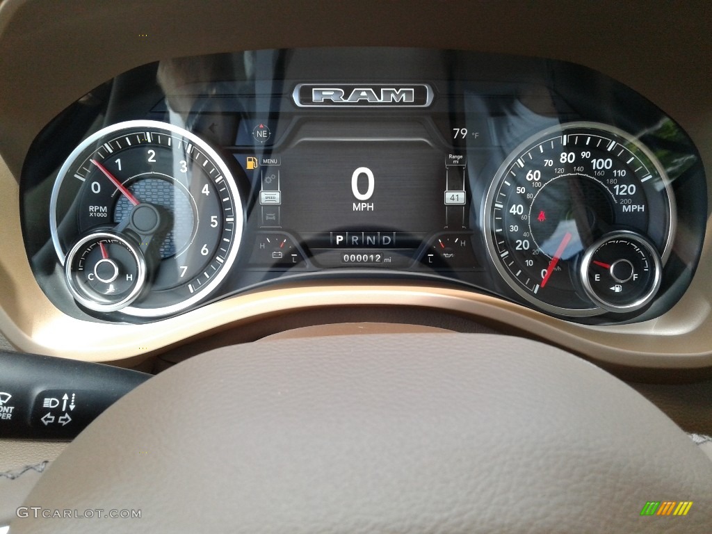 2019 1500 Laramie Crew Cab 4x4 - Granite Crystal Metallic / Mountain Brown/Light Frost Beige photo #23