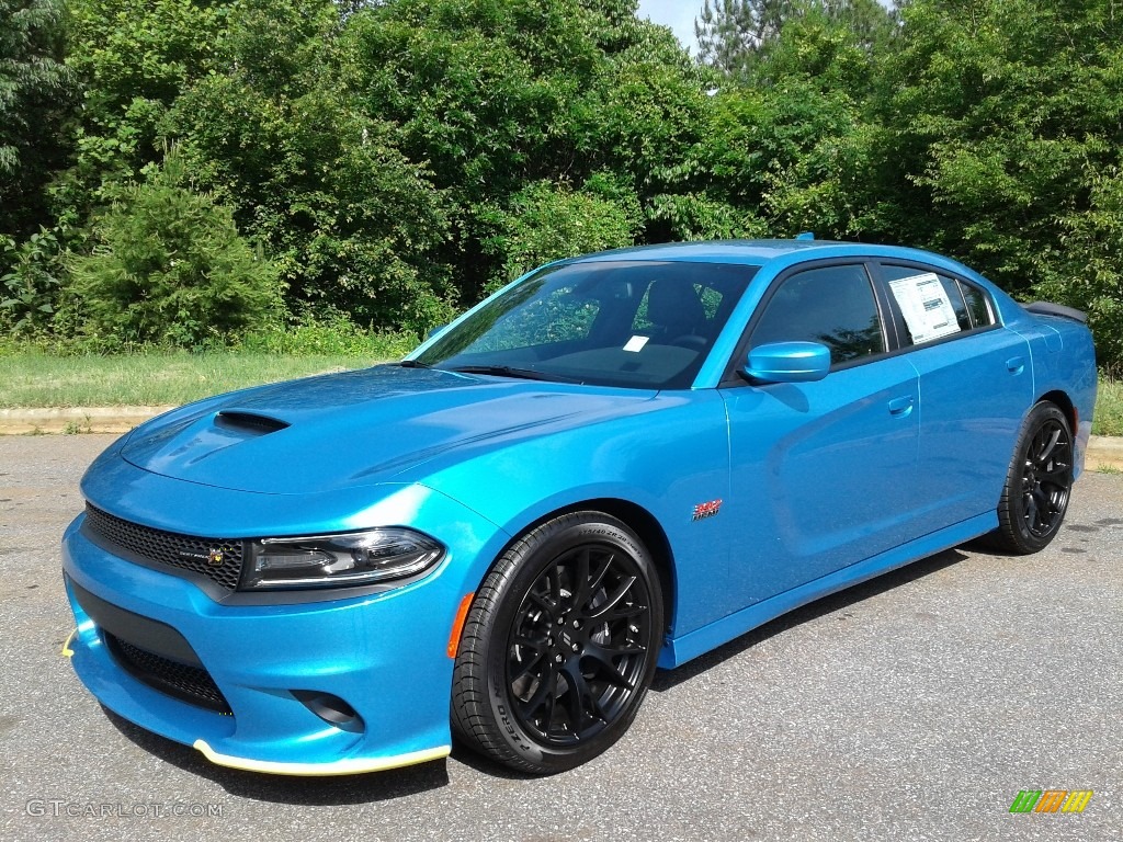 B5 Blue Pearl 2018 Dodge Charger R/T Scat Pack Exterior Photo #127328144