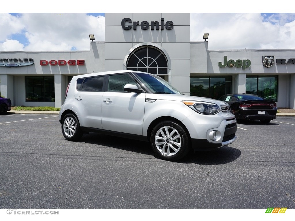 Bright Silver Kia Soul