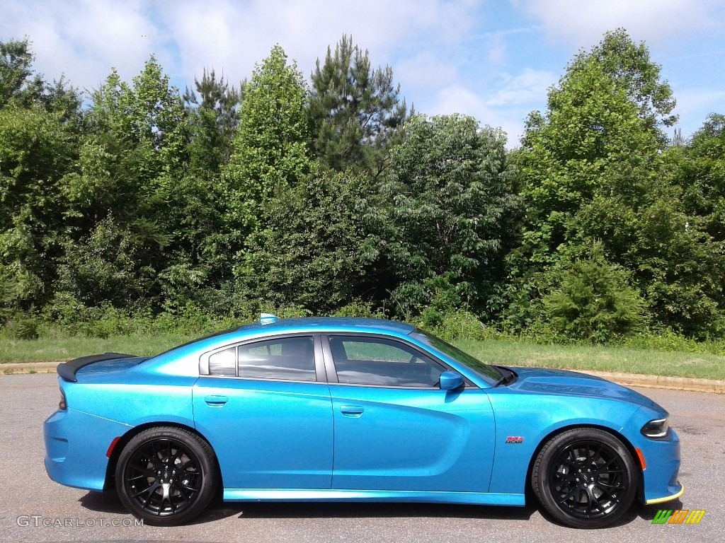 2018 Charger R/T Scat Pack - B5 Blue Pearl / Black photo #5