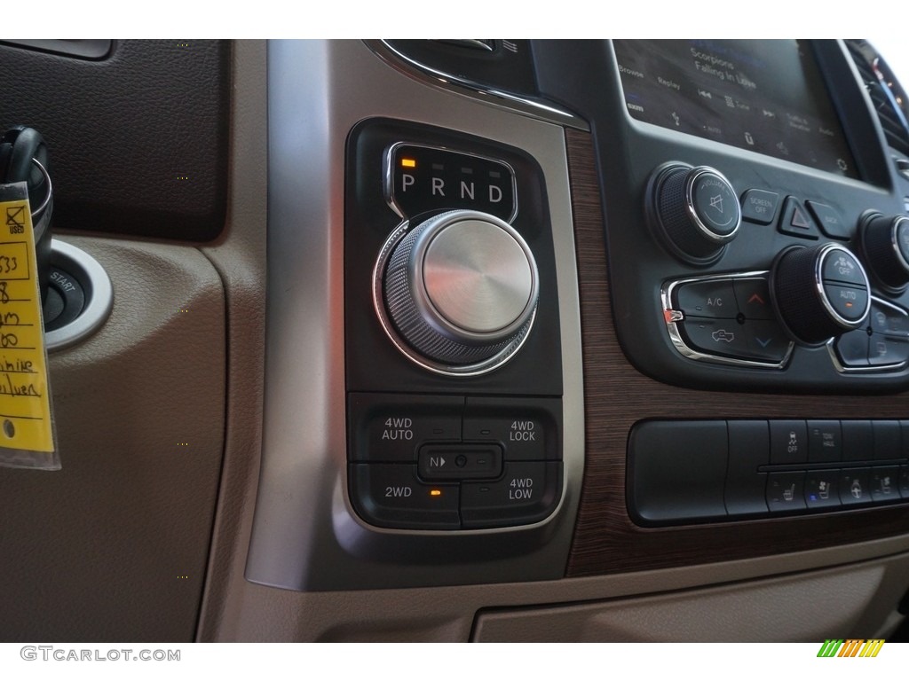 2018 1500 Laramie Quad Cab 4x4 - Bright Silver Metallic / Canyon Brown/Light Frost Beige photo #8