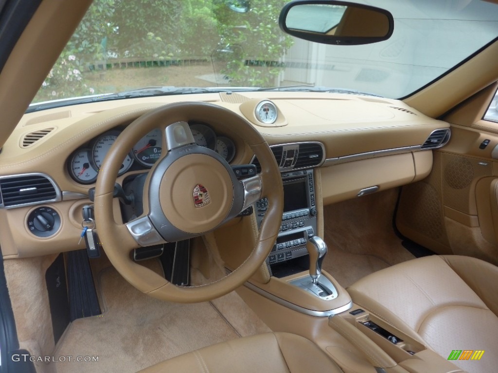 2007 911 Turbo Coupe - Carrara White / Sand Beige photo #2