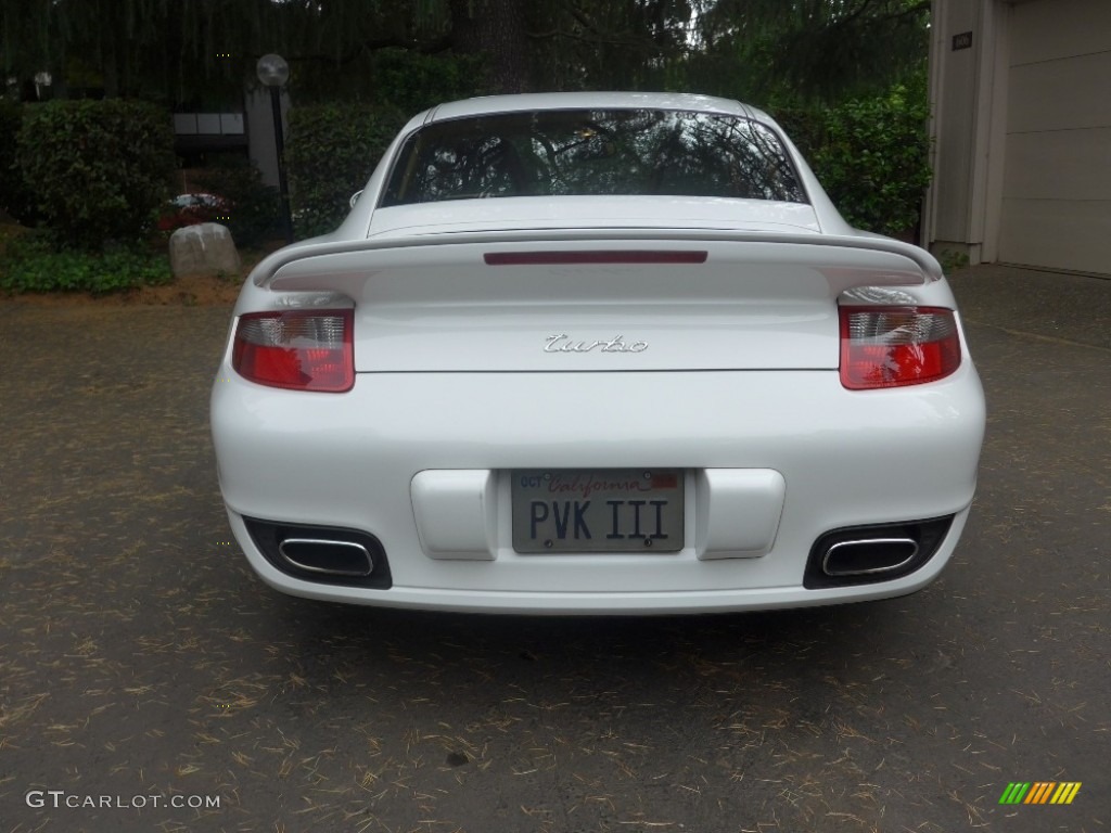 2007 911 Turbo Coupe - Carrara White / Sand Beige photo #7