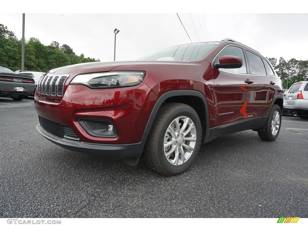 Velvet Red Pearl 2019 Jeep Cherokee Latitude Exterior Photo #127331210