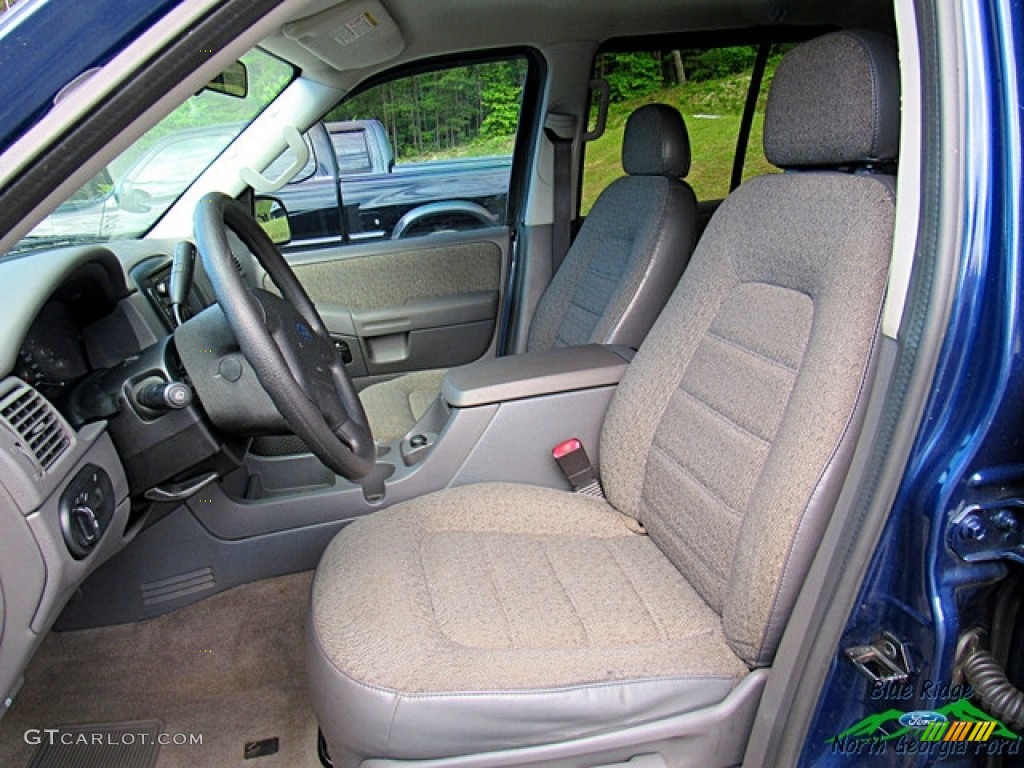2004 Explorer XLS 4x4 - Medium Wedgewood Blue Metallic / Medium Parchment photo #7
