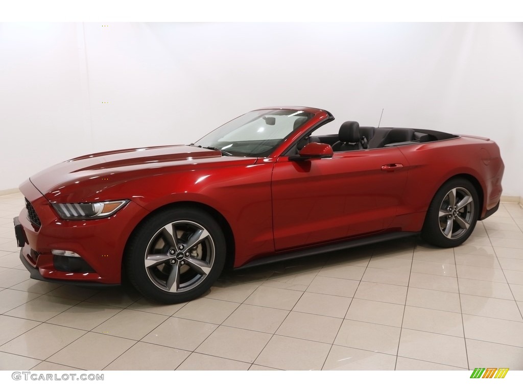 2015 Mustang EcoBoost Premium Convertible - Ruby Red Metallic / Ebony photo #4