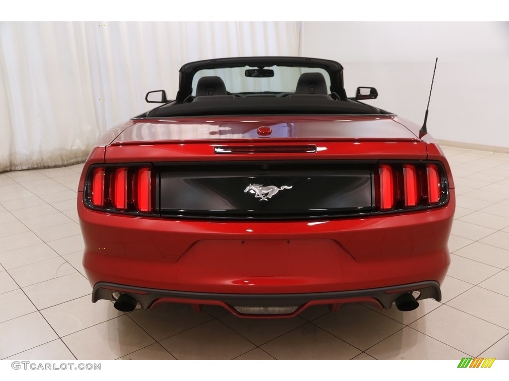 2015 Mustang EcoBoost Premium Convertible - Ruby Red Metallic / Ebony photo #21