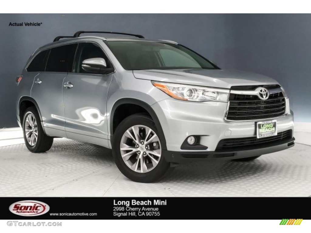 2015 Highlander XLE - Silver Sky Metallic / Black photo #1