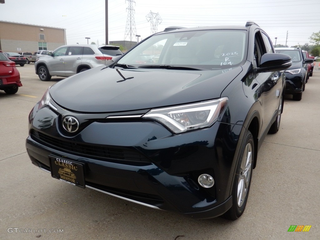 2018 RAV4 Limited AWD - Galactic Aqua Mica / Ash photo #1