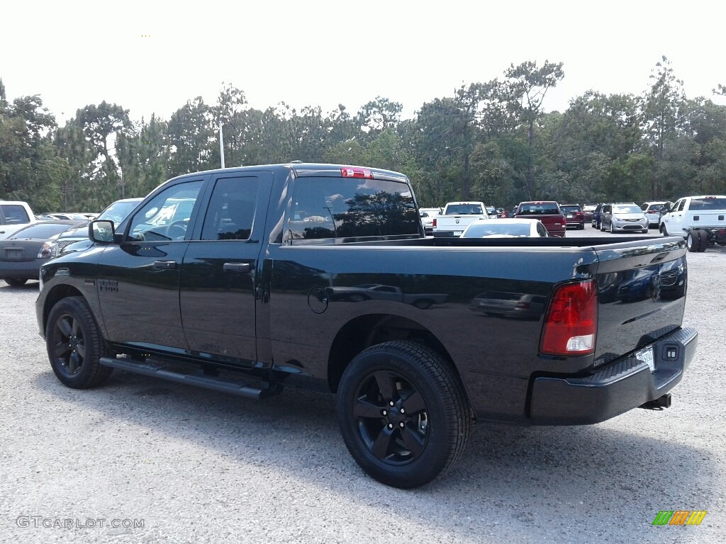 2018 1500 Express Quad Cab - Brilliant Black Crystal Pearl / Black/Diesel Gray photo #3