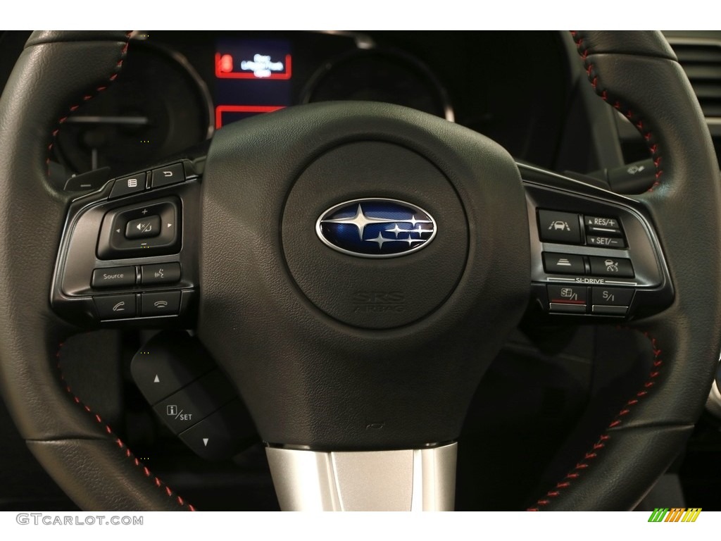 2016 Subaru WRX Limited Carbon Black Steering Wheel Photo #127335722
