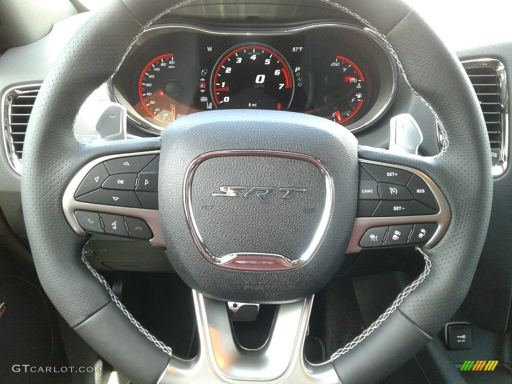 2018 Dodge Durango SRT AWD Red/Black Steering Wheel Photo #127338158