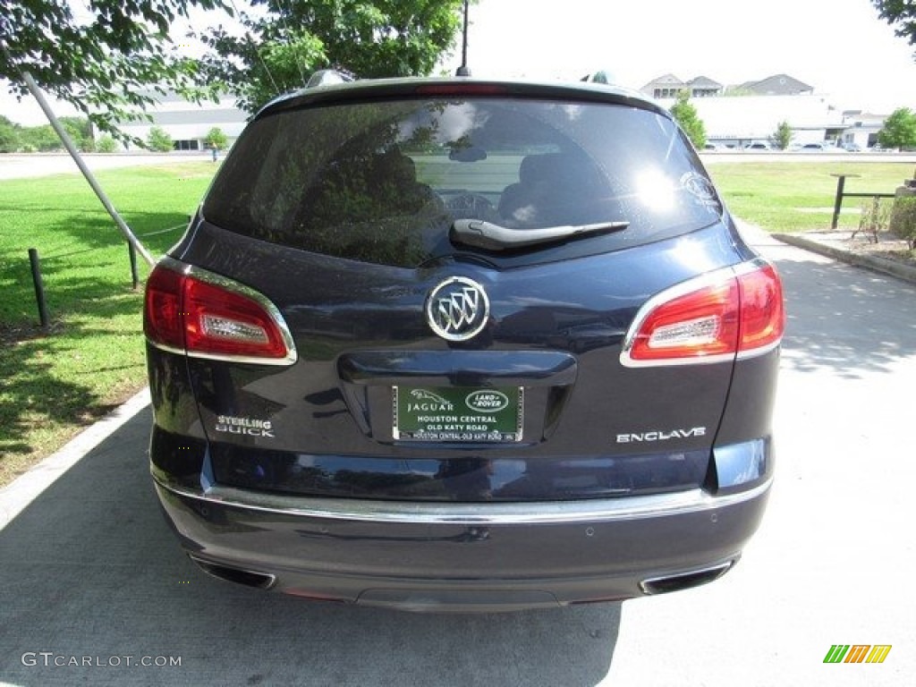 2015 Enclave Leather - Dark Sapphire Blue Metallic / Light Titanium/Dark Titanium photo #8