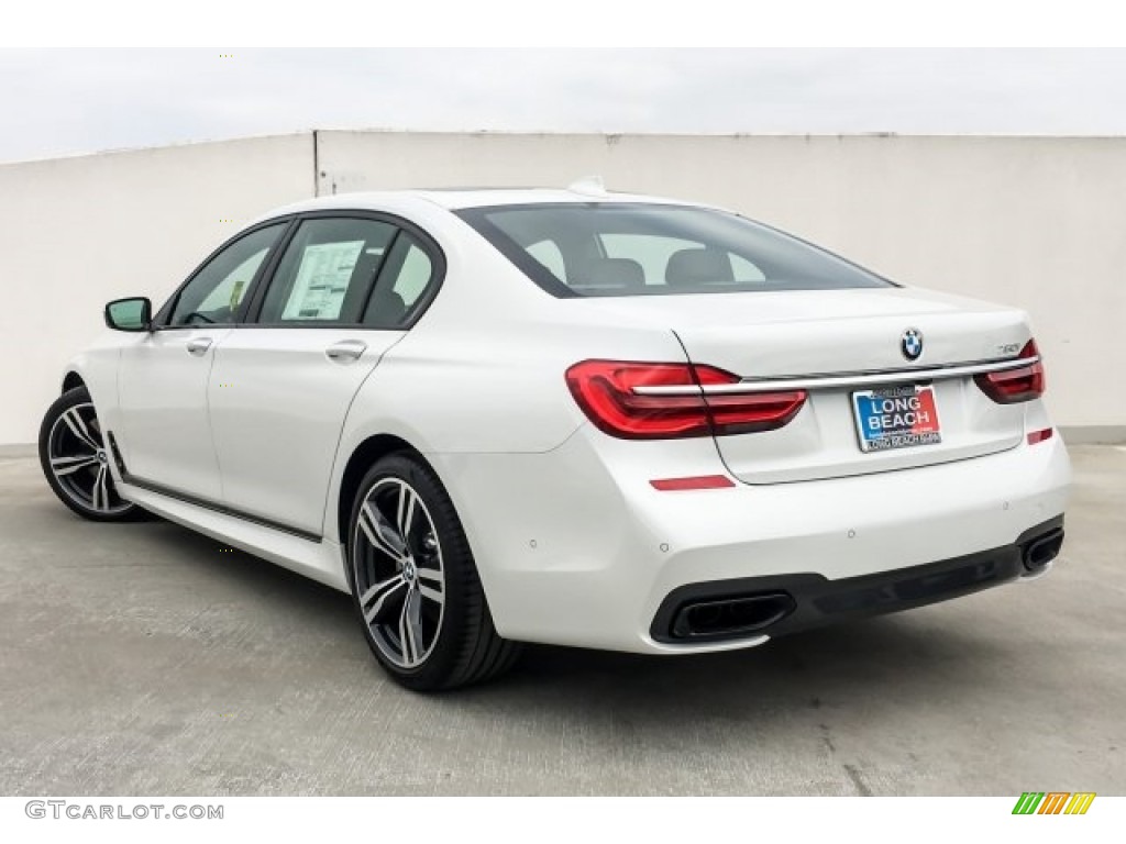 2019 7 Series 750i Sedan - Mineral White Metallic / Black photo #3