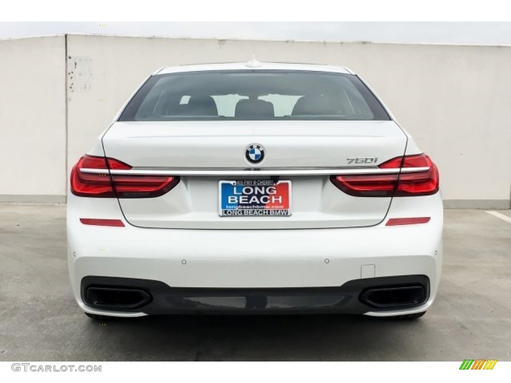 2019 7 Series 750i Sedan - Mineral White Metallic / Black photo #4