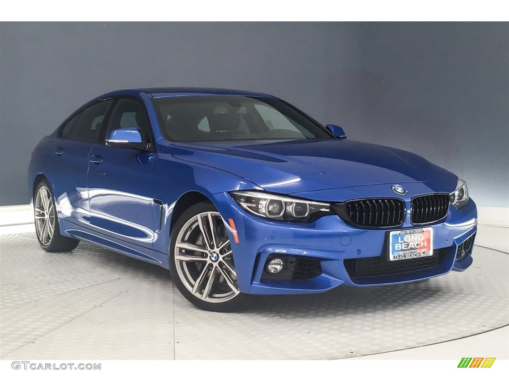 Estoril Blue Metallic 2019 BMW 4 Series 440i Gran Coupe Exterior Photo #127343021