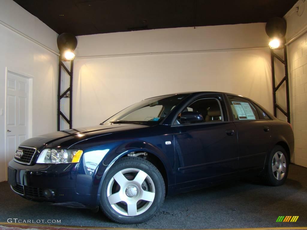 2005 A4 1.8T quattro Sedan - Moro Blue Pearl Effect / Platinum photo #1