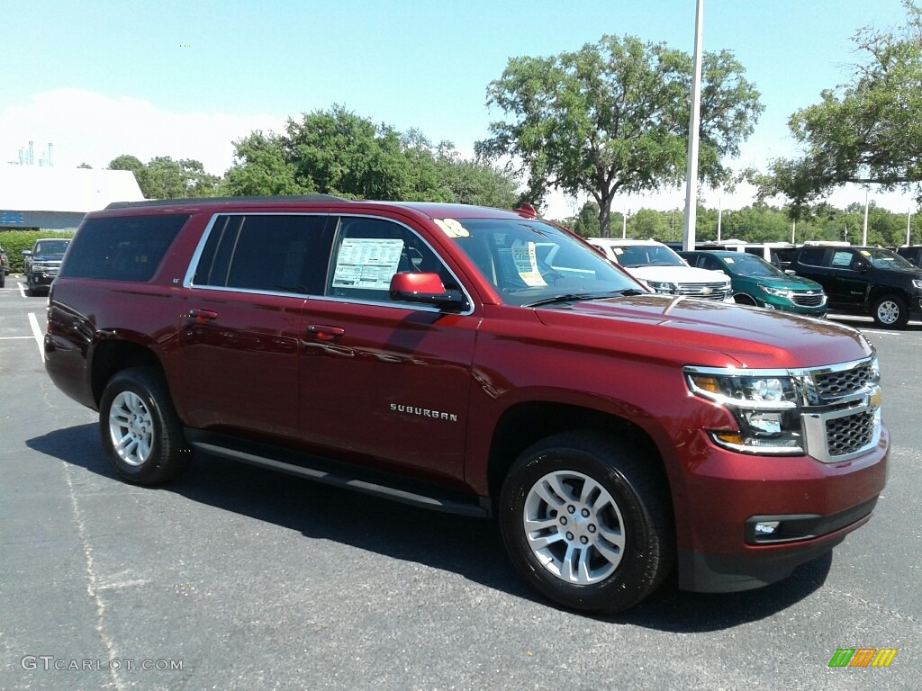 2018 Suburban LT - Siren Red Tintcoat / Cocoa/­Dune photo #7