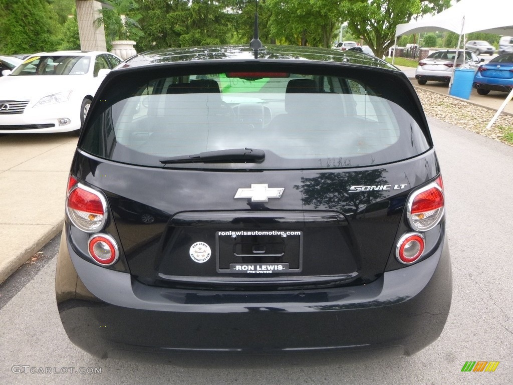 2012 Sonic LT Hatch - Black / Jet Black/Brick photo #9