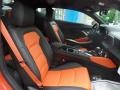 Jet Black/Orange Accents Front Seat Photo for 2018 Chevrolet Camaro #127346642