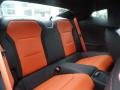2018 Chevrolet Camaro Jet Black/Orange Accents Interior Rear Seat Photo