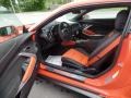 Jet Black/Orange Accents Interior Photo for 2018 Chevrolet Camaro #127346807