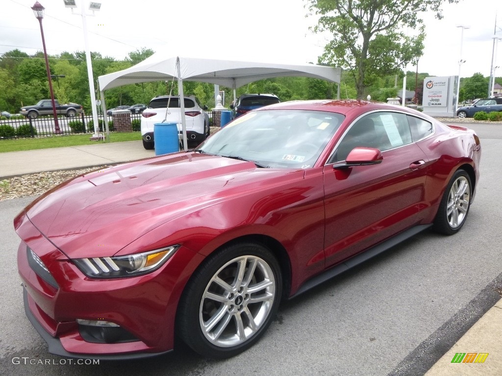 2017 Mustang EcoBoost Premium Coupe - Ruby Red / Red Line photo #5
